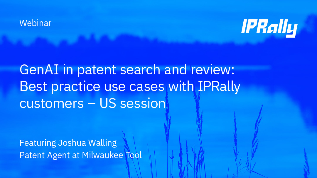 Smart filters - Webinar recording - IPRally